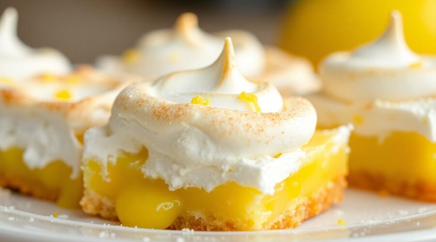 zesty sweet lemon bars