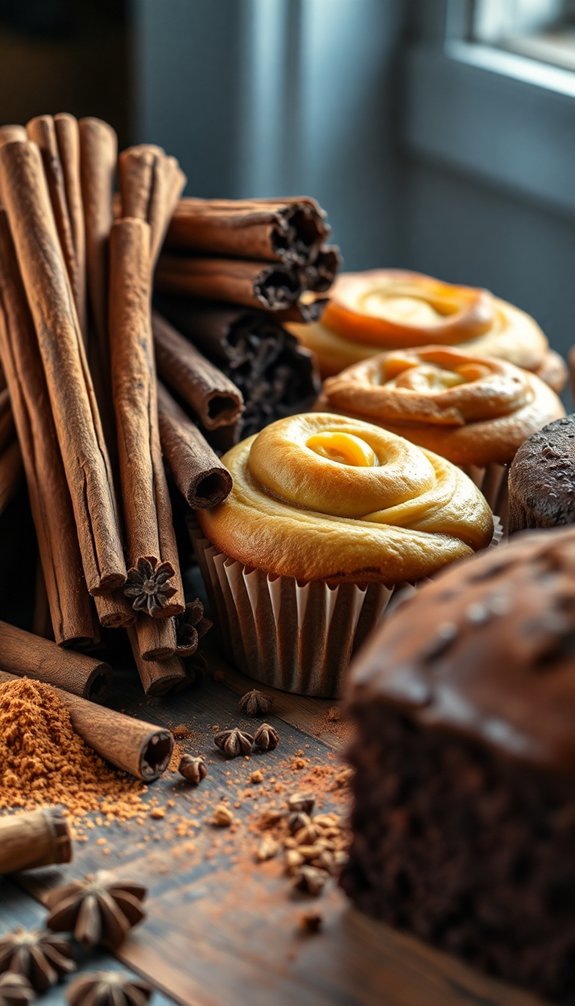 cinnamon enhances baked flavors