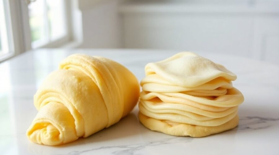 crescent dough versus puff pastry
