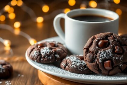 double chocolate espresso cookies