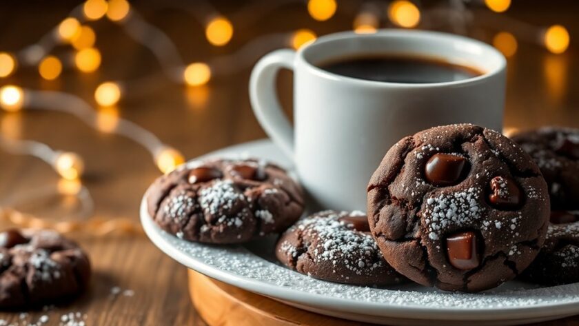 double chocolate espresso cookies
