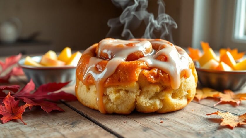 fall inspired cinnamon roll recipe