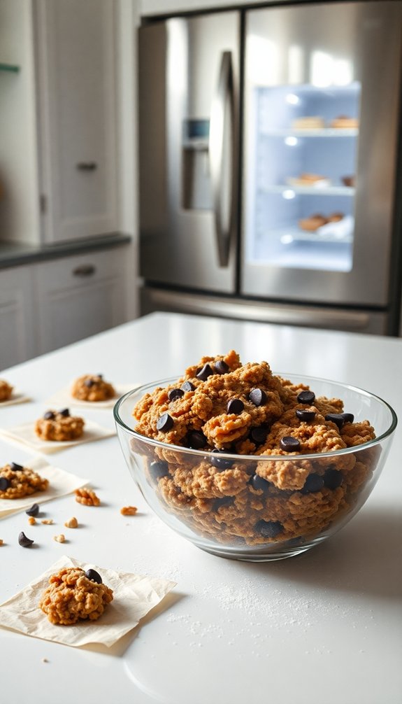 freeze oatmeal cookie dough