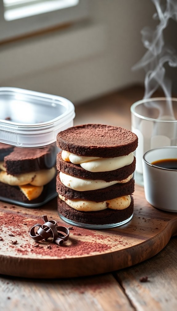 freeze tiramisu with care