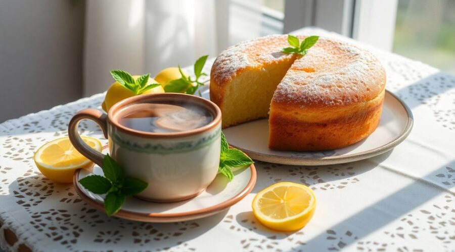 lemon cream cheese coffee cake