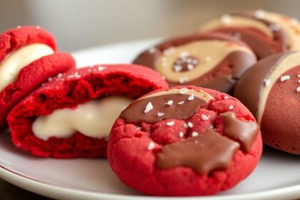 red velvet half cookies