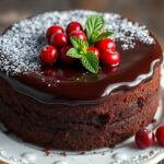 rich festive chocolate dessert