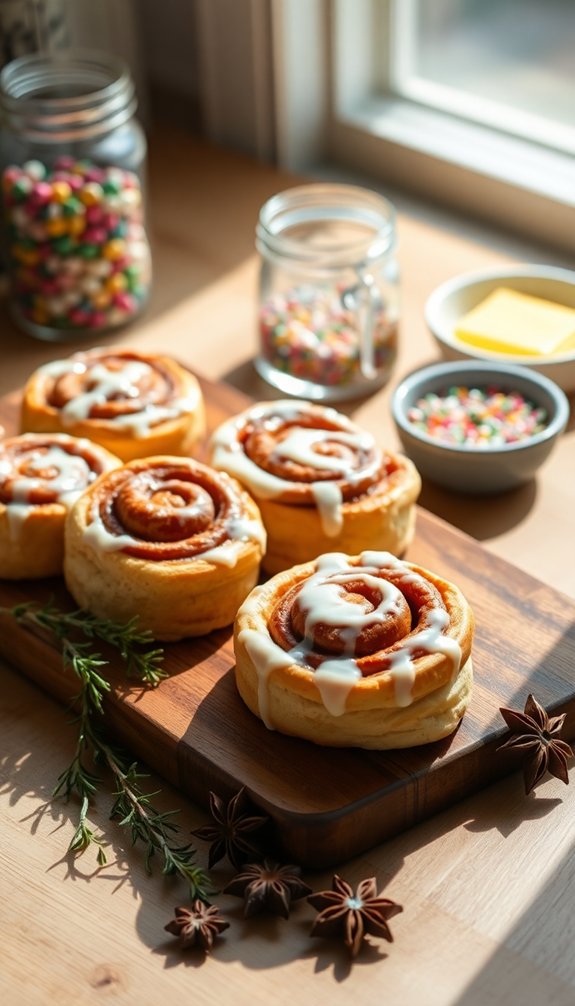warm customizable cinnamon roll experience