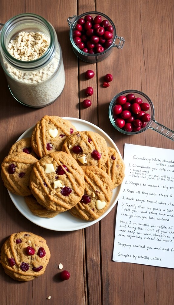 cranberry white chocolate cookies