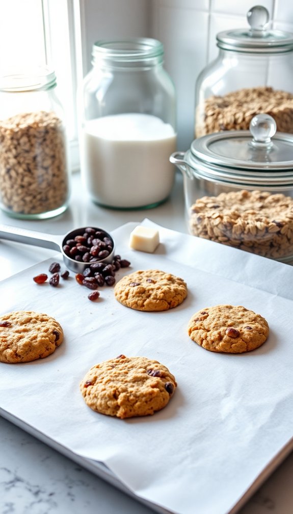 freeze oatmeal raisin cookies