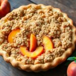 summer dessert peach crumble