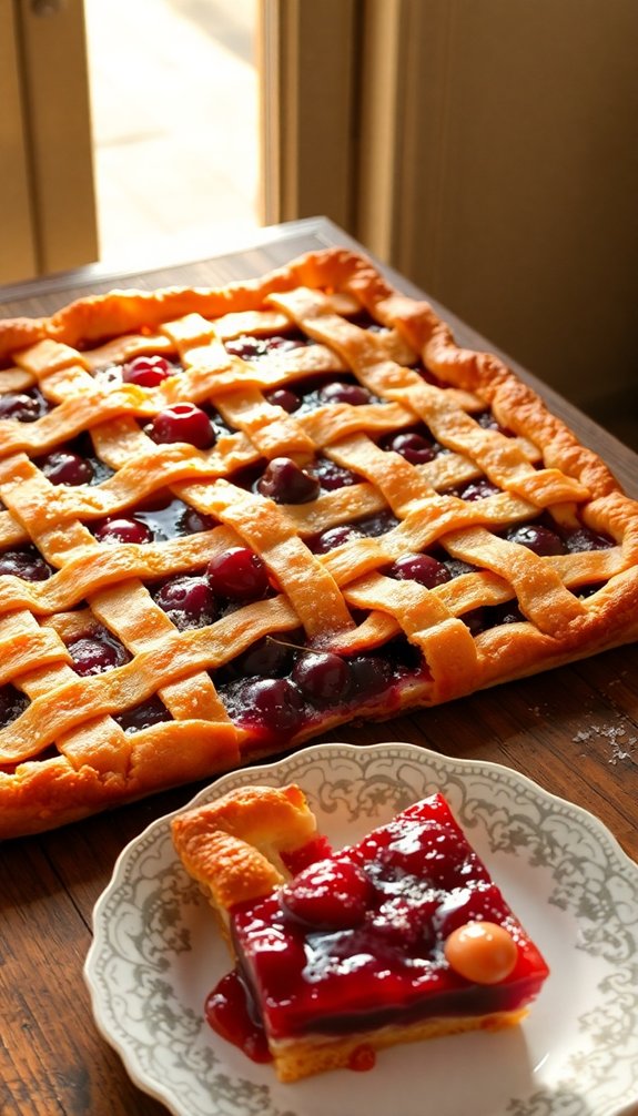versatile cherry slab pie