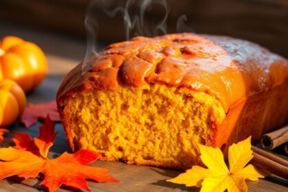 autumn inspired pumpkin bread