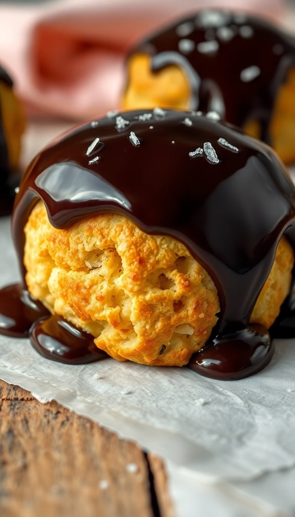 decadent chocolate scone glaze