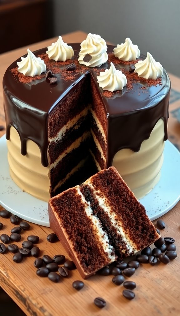 elevate espresso layer cake