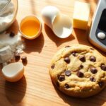 flat chocolate chip cookies