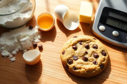 flat chocolate chip cookies