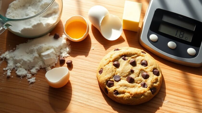 flat chocolate chip cookies