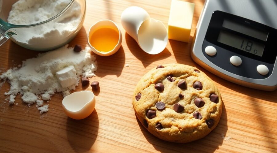 flat chocolate chip cookies