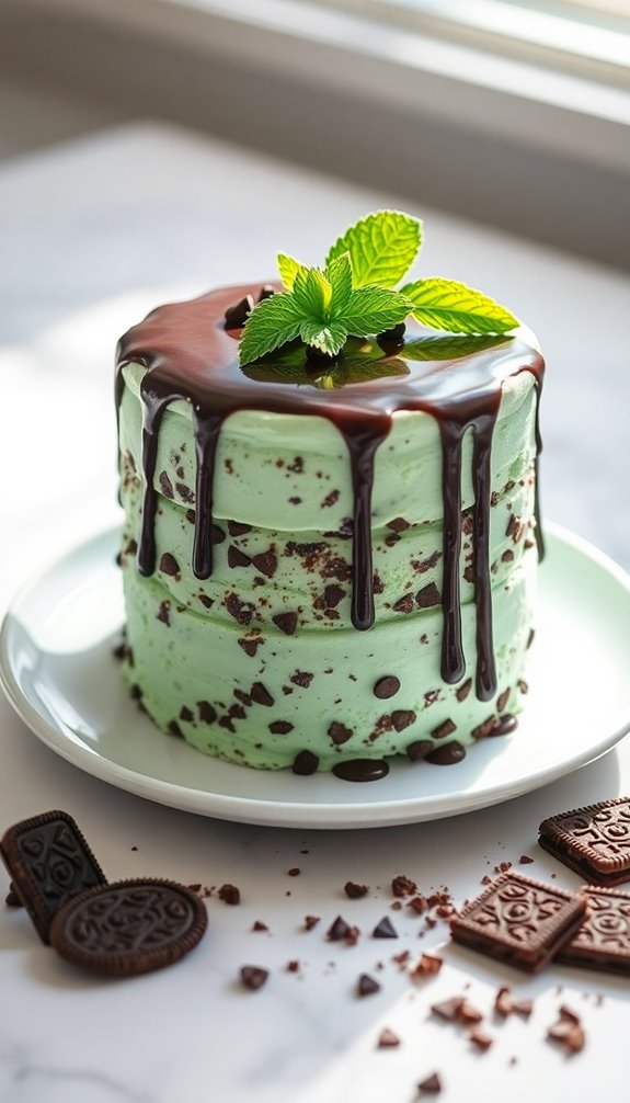 mint chocolate chip cake