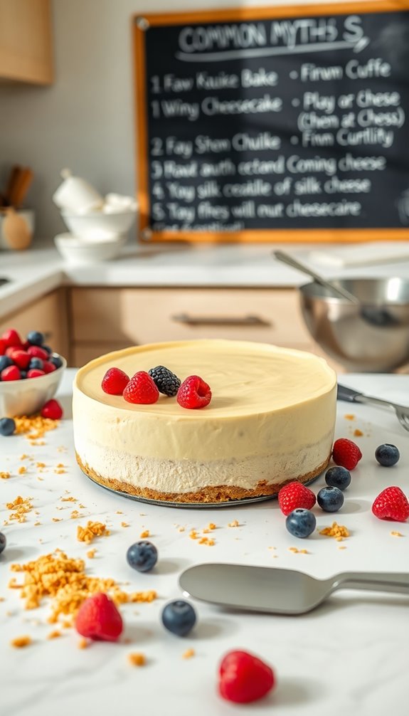 no bake cheesecake myth busting