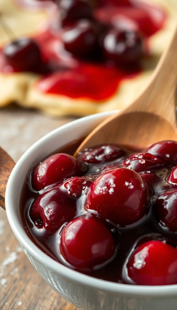 prepare cherry filling mixture