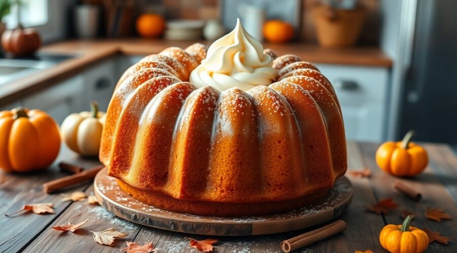 pumpkin bundt cake upgrade