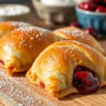 quick flaky cherry pastries