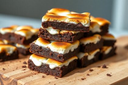 toasted marshmallow brownie bars