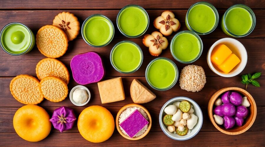 asian inspired desserts collection