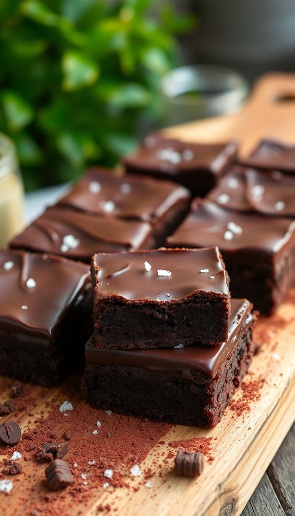 chewy fudgy chocolate brownies