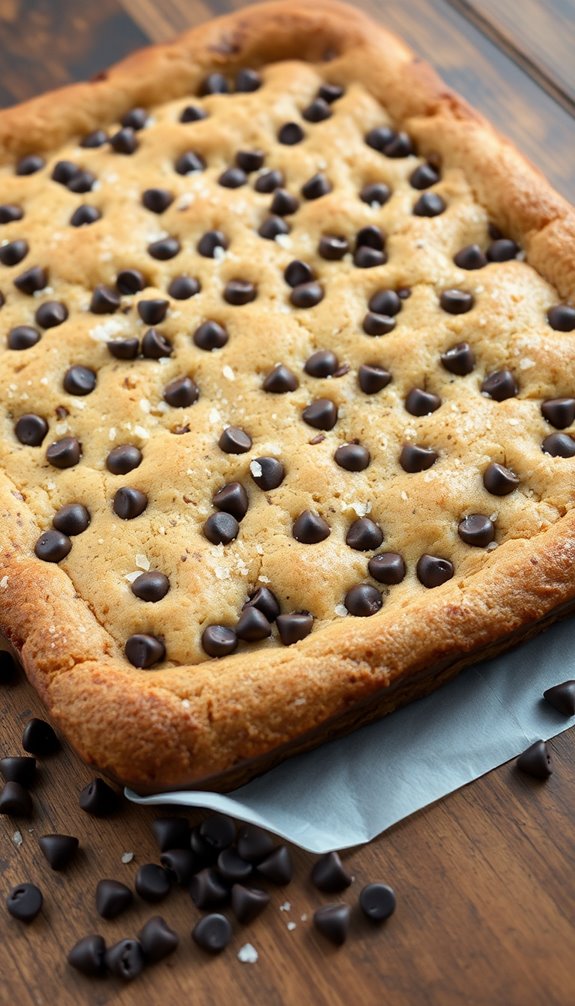 chocolate chip sheet cake