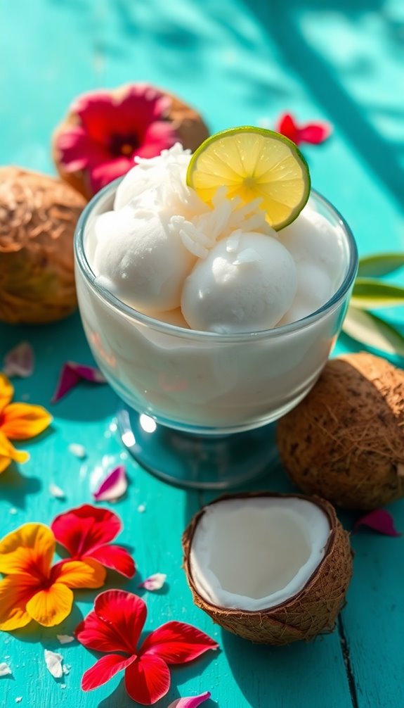 coconut sorbet homemade recipe