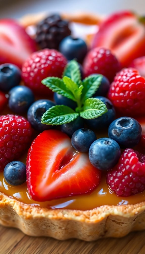 colorful fruit tart masterpiece