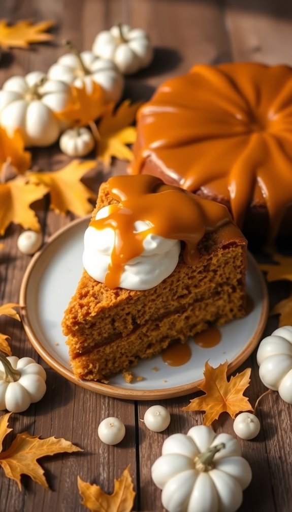 cozy pumpkin spice cake