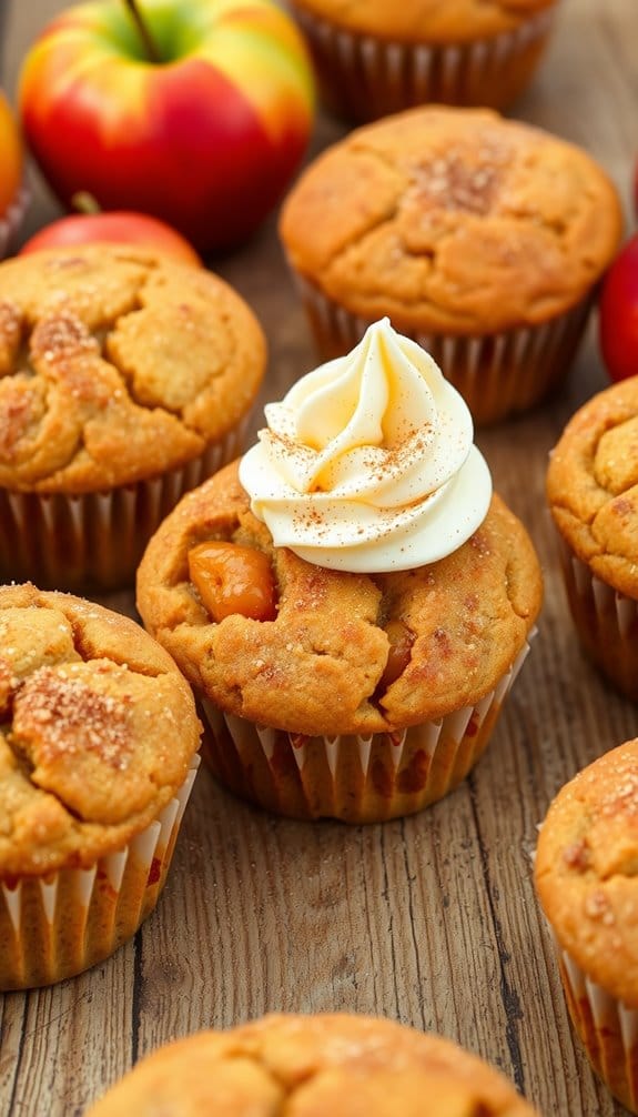 cozy spiced apple muffins