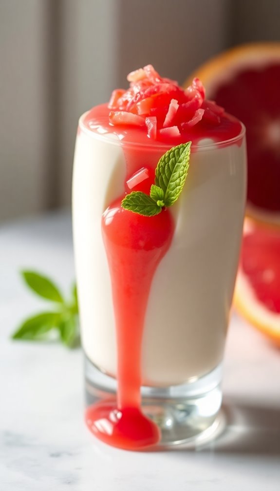creamy citrus panna cotta