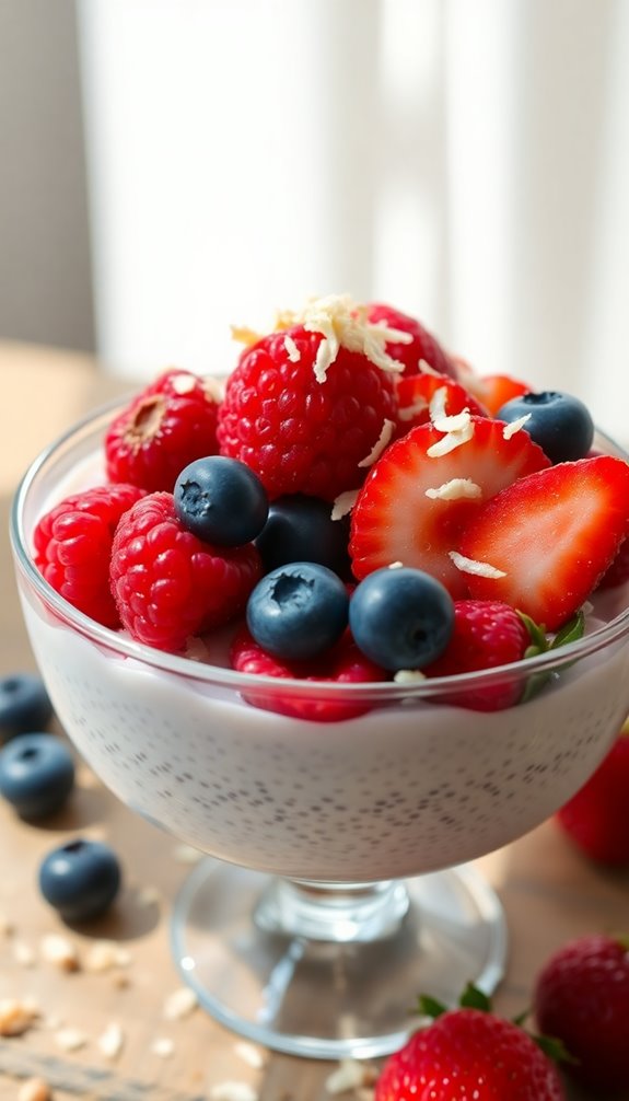 creamy coconut chia pudding
