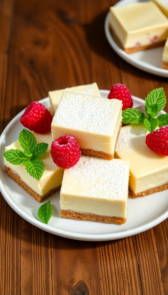 creamy new york cheesecake bars
