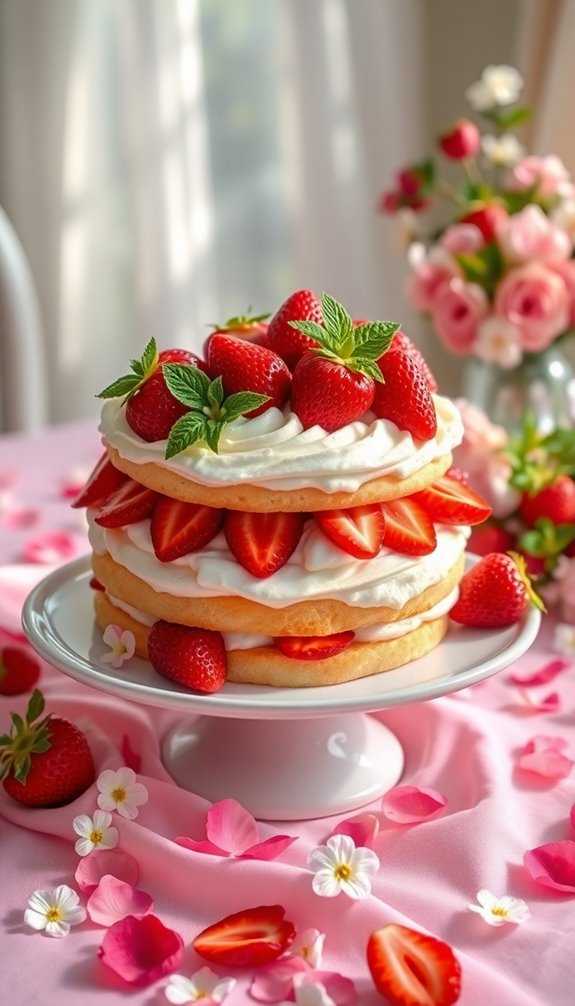 creamy strawberry shortcake delight