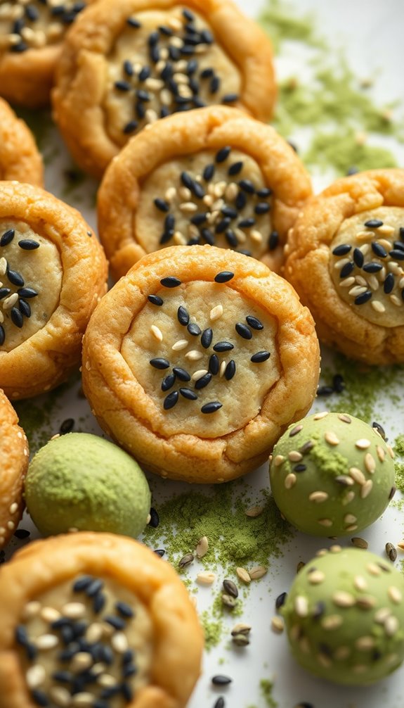 crunchy sweet sesame cookies