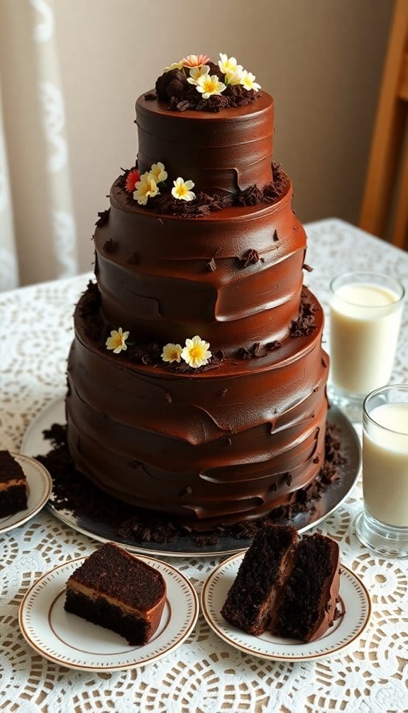 decadent chocolate cake experience