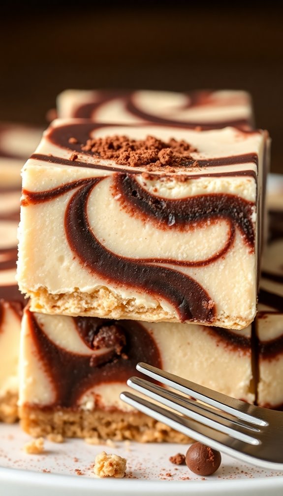 decadent chocolate cheesecake bars