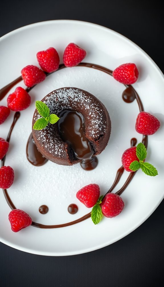 decadent chocolate lava cakes