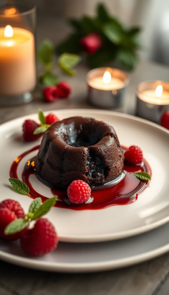 decadent chocolate lava cakes