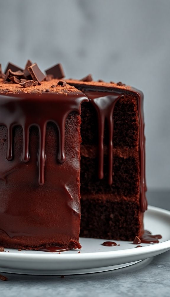 decadent chocolate layer cake