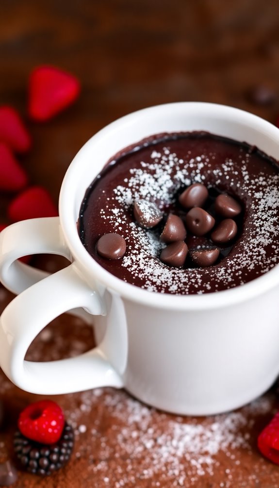 decadent chocolate mug cake