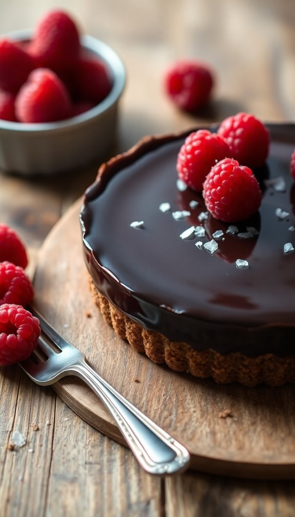 easy chocolate ganache tart