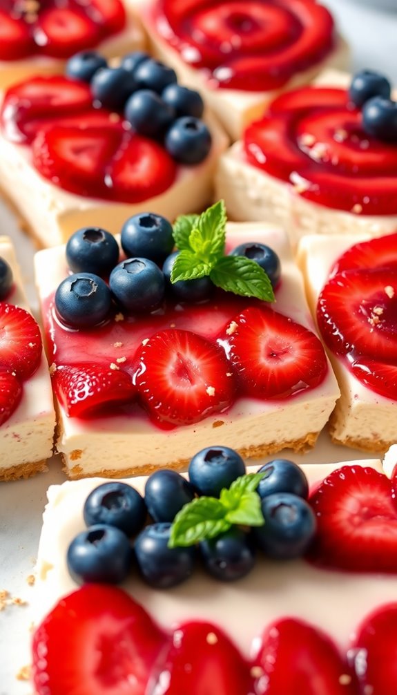 elegant berry topped cheesecake