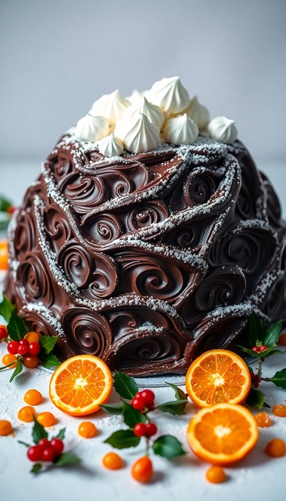 elegant french holiday dessert